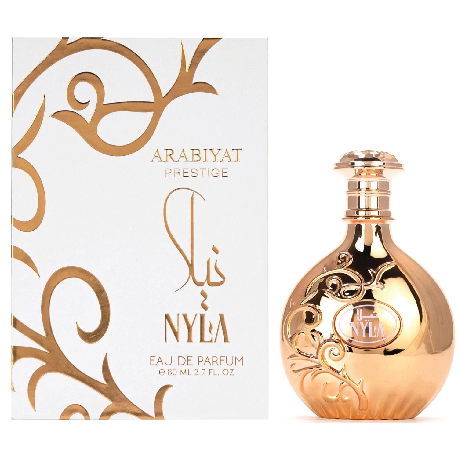 Arabiyat Prestige Nyla EDP 80ml - Frasco y caja