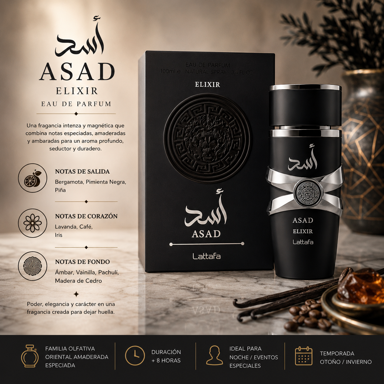 Lattafa Asad Elixir Men EDP 100ml