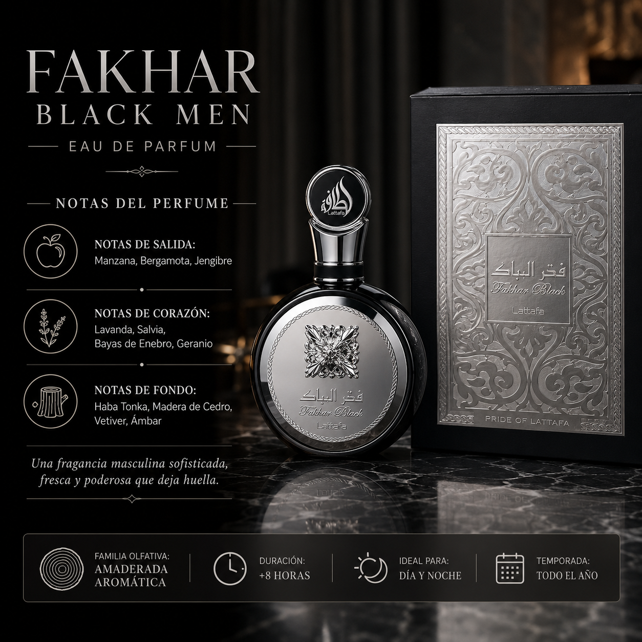 Lattafa Fakhar Black Men EDP 100ml