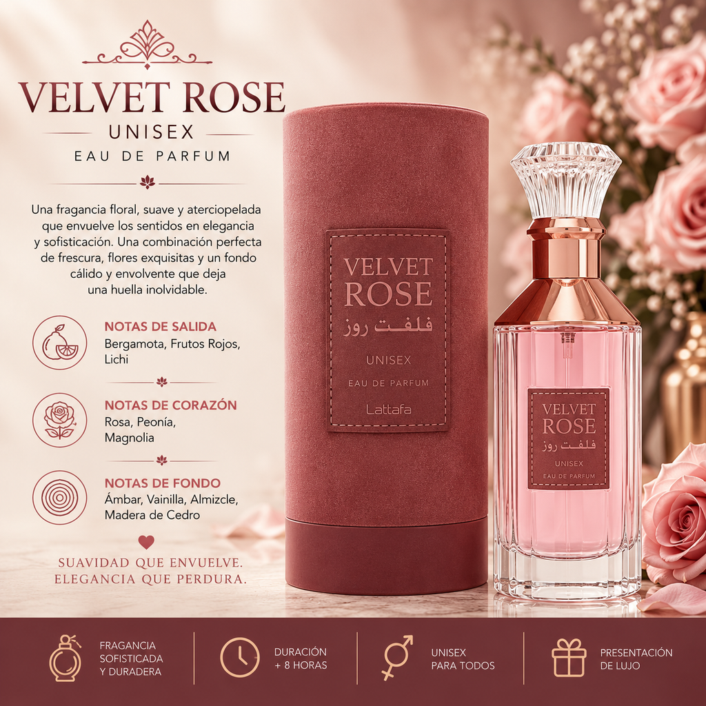 Lattafa Velvet Rose Unisex EDP 100ml