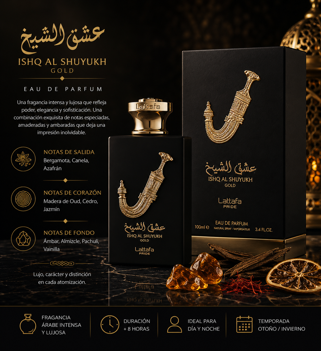 Lattafa Ishq Al Shuyukh Gold EDP 100ml