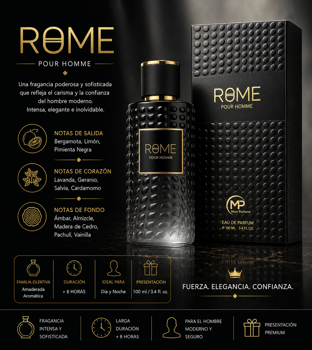Bharara Rome Pour Homme EDP 100ML