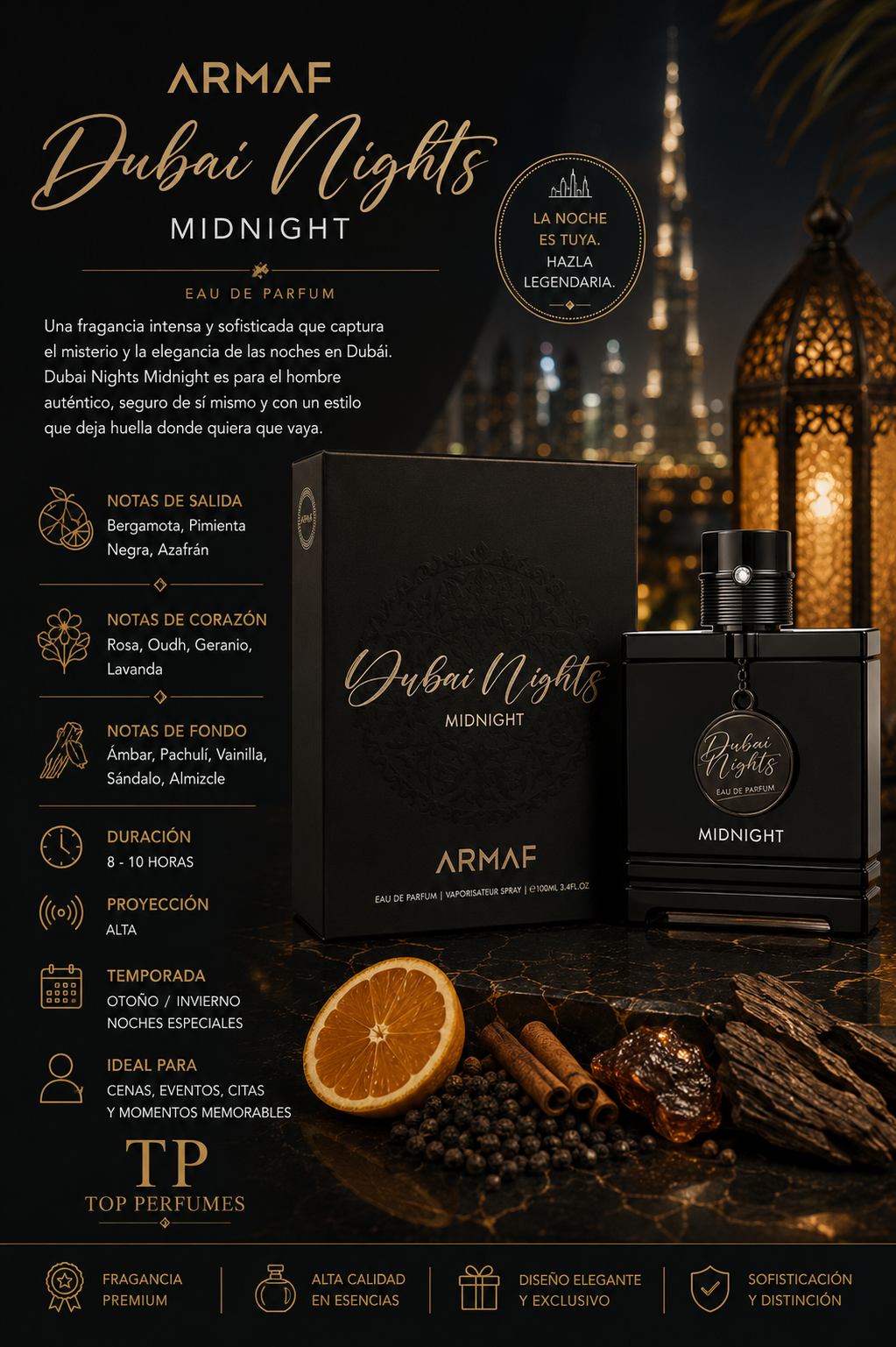 Armaf Dubai Nights Midnight Men EDP 100ml