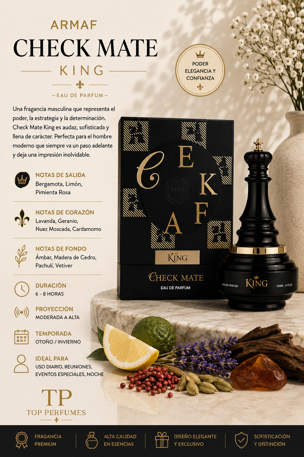Armaf Checkmate King Men EDP 100ml