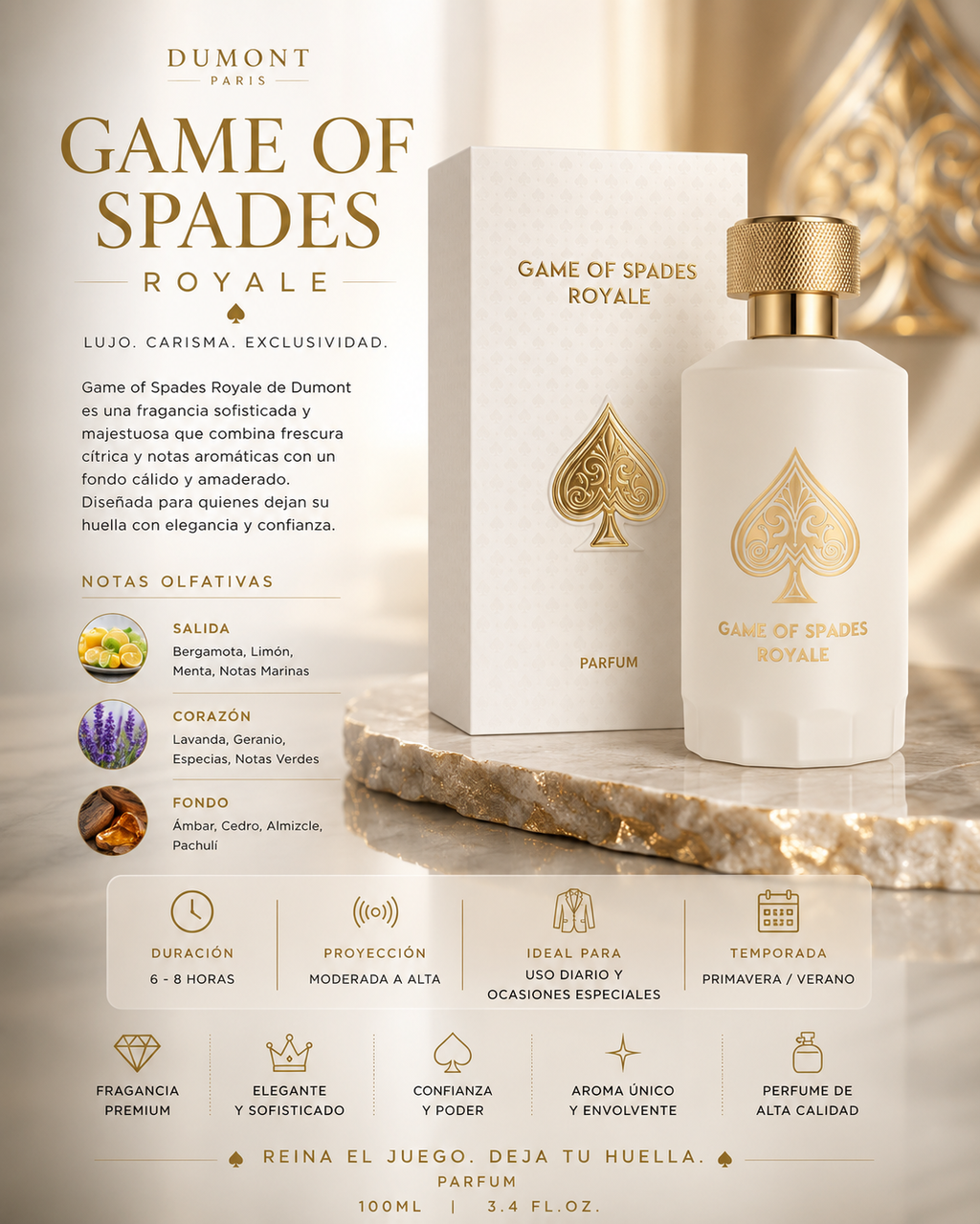 Jo Milano Paris Game of Spades Royale Unisex EDP 100ml