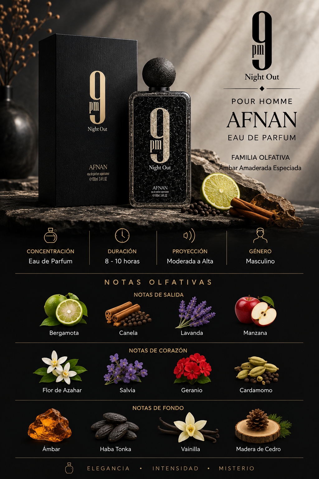 Afnan 9PM Night Out EDP 100ml