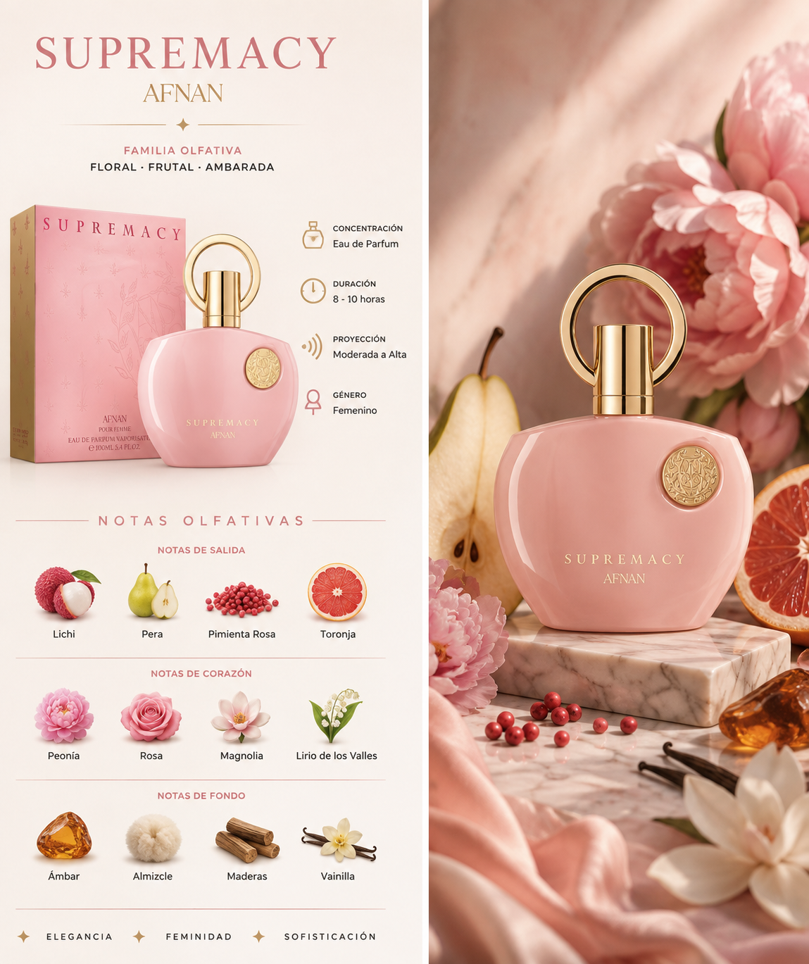 Afnan Supremacy Pink EDP 100ml