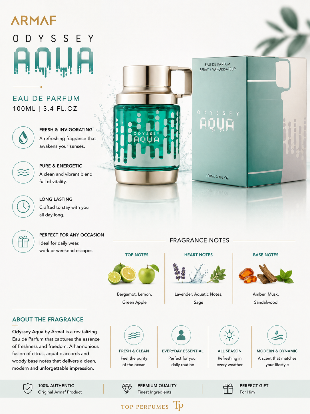 Armaf Odyssey Aqua Men EDP 100ml