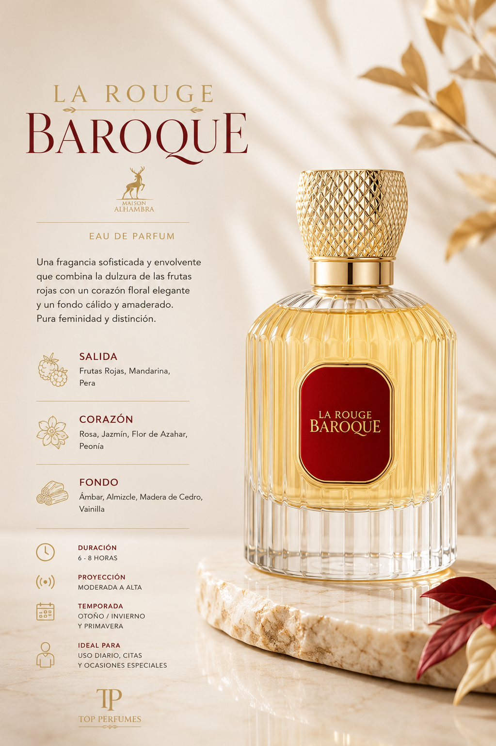 Maison Alhambra Baroque Rouge 540 Unisex EDP 100ml