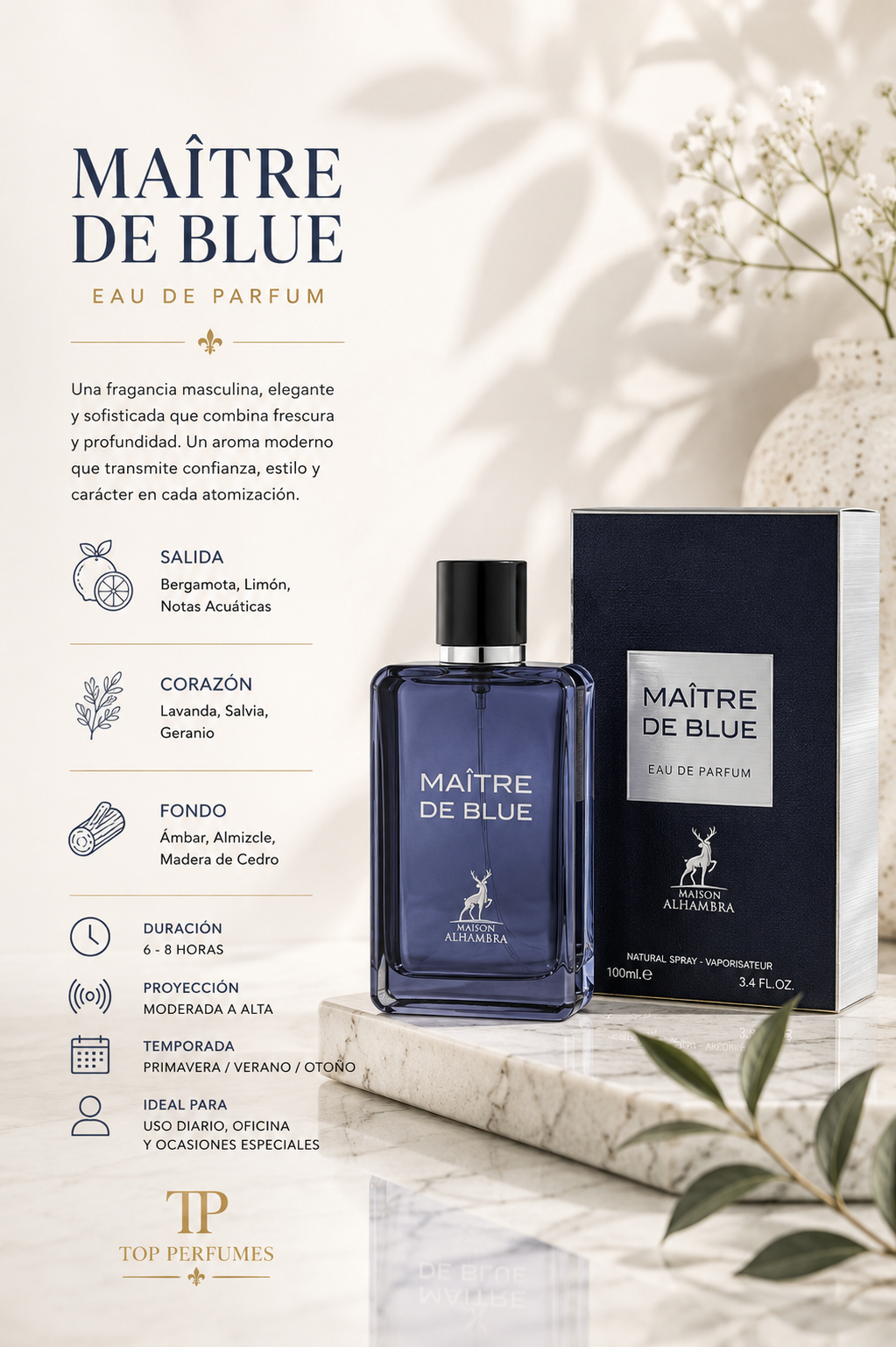 Maison Alhambra Maître de Blue Men EDP 100ml