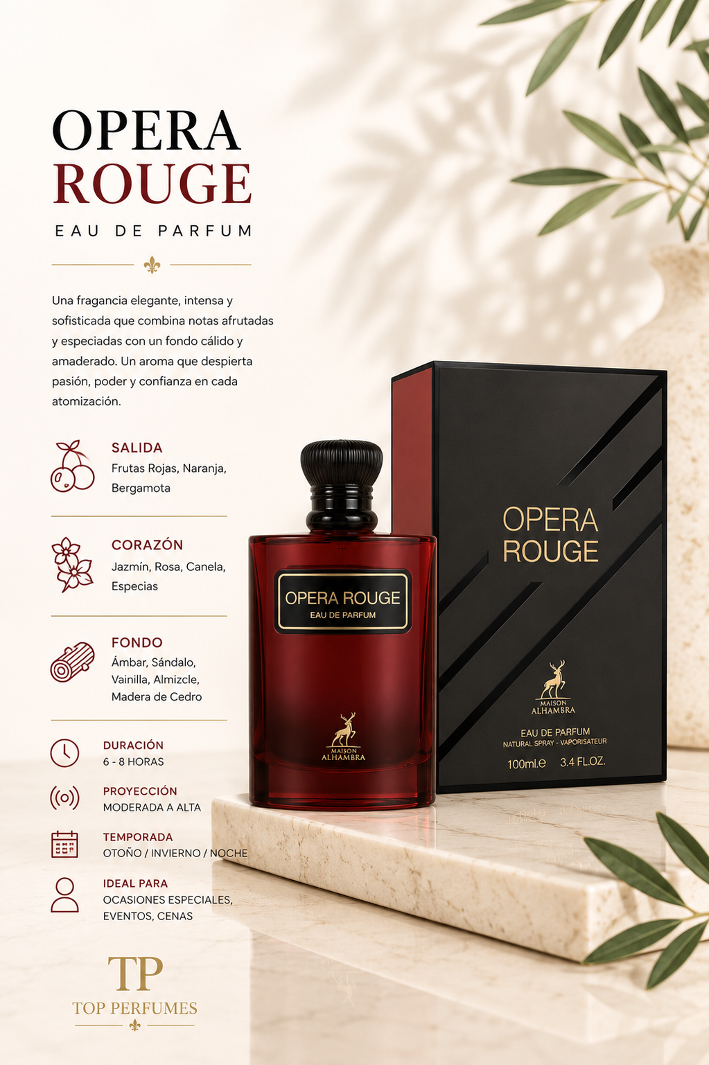 Maison Alhambra Opera Rouge Unisex EDP 100ml