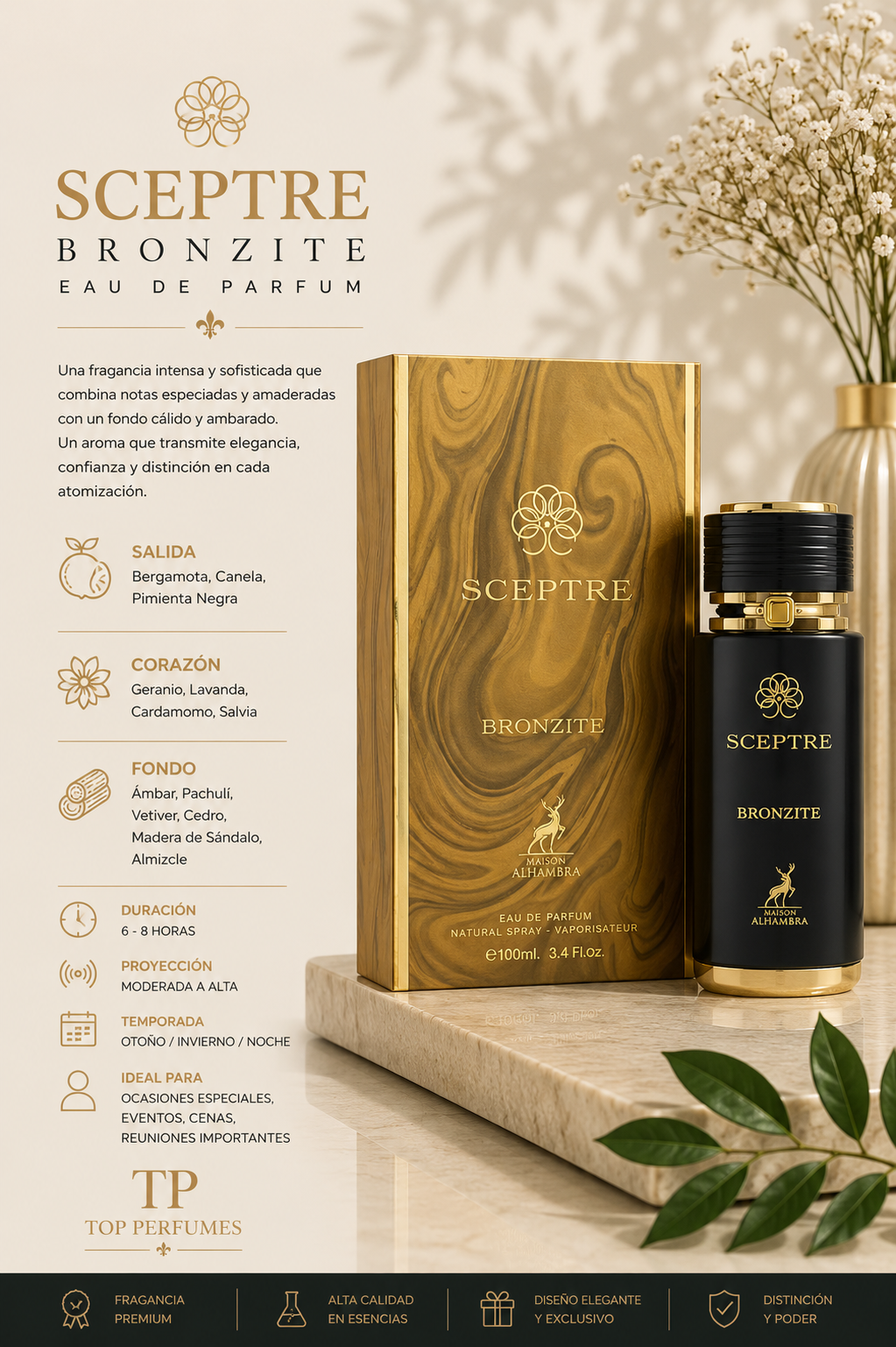 Maison Alhambra Sceptre Bronzite Men EDP 100ml