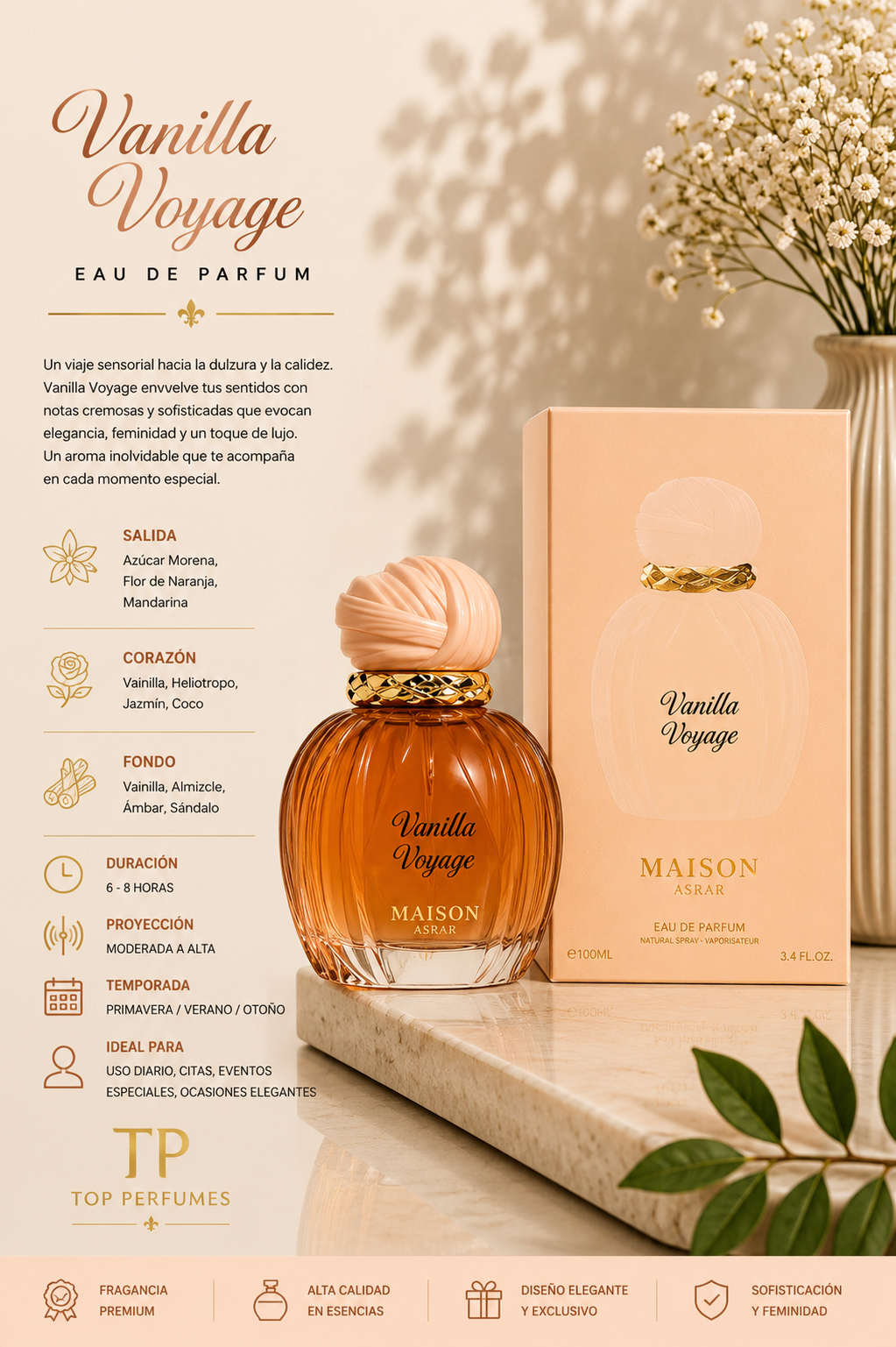 Maison Asrar Vanilla Voyage Unisex EDP 100ml