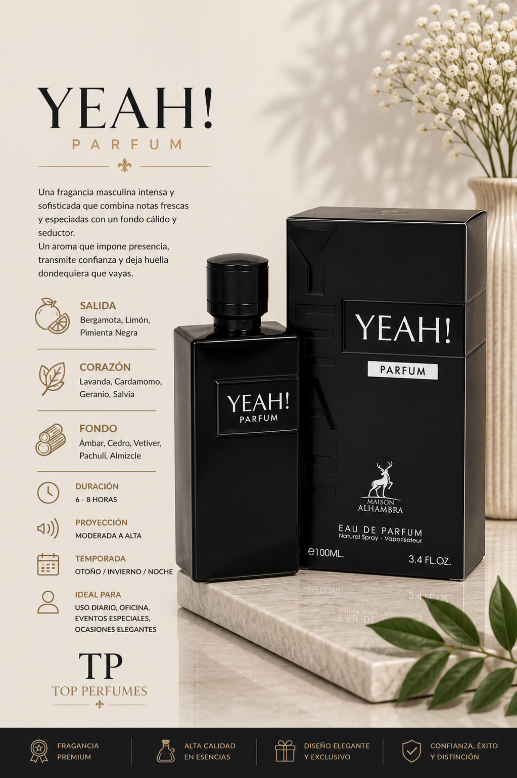 Maison Alhambra Yeah Parfum Men EDP 100ml