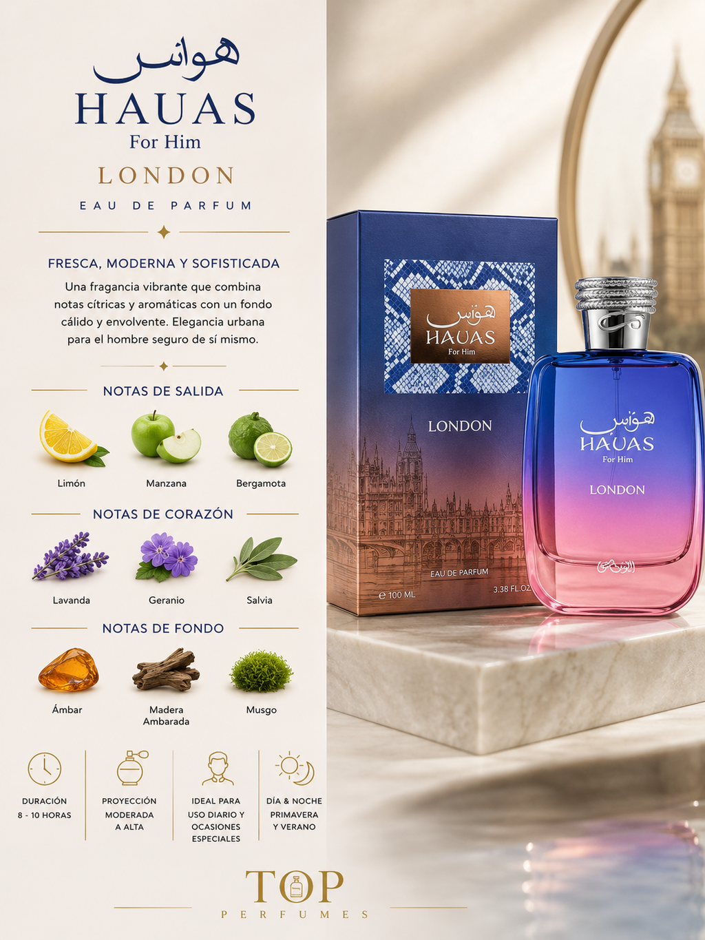 Rasasi Hawas London Unisex EDP 100ml