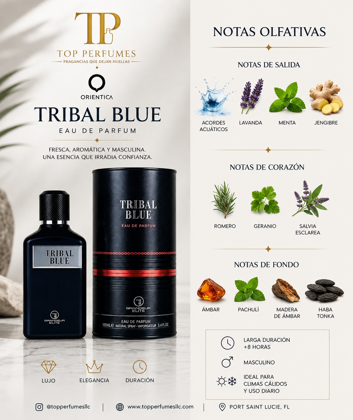 Le Grandeur Tribal Blue EDP 100ml