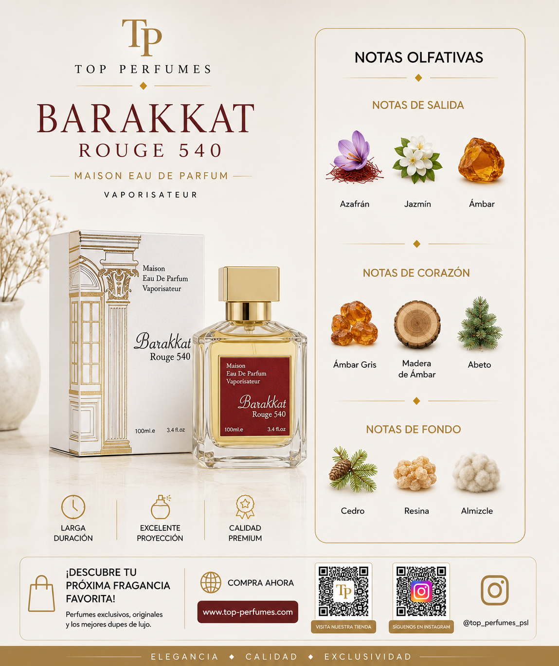 Fragrance World Barakkat Rouge 540 EDP 100ML
