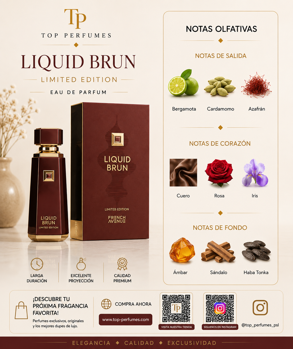 French Avenue Limited Edition Liquid Brun EDP 150ML
