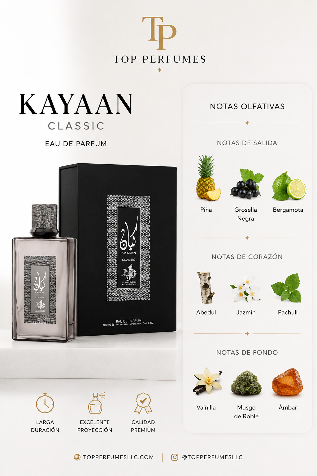 Al Wataniah Eternal Kayaan Classic EDP 90ML