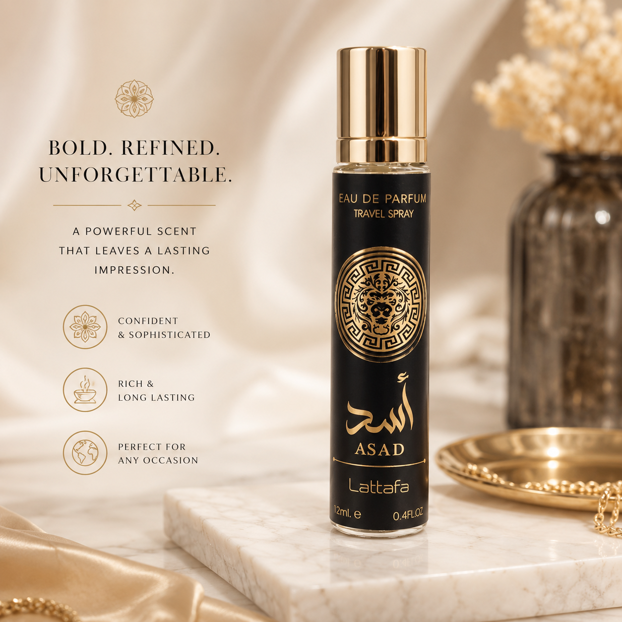 Lattafa Asad Travel Men EDP 12ml
