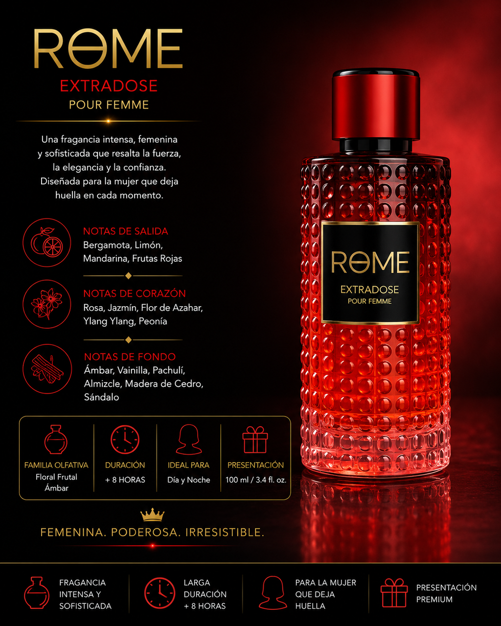 Bharara Rome Extradose Pour Femme EDP 100ML
