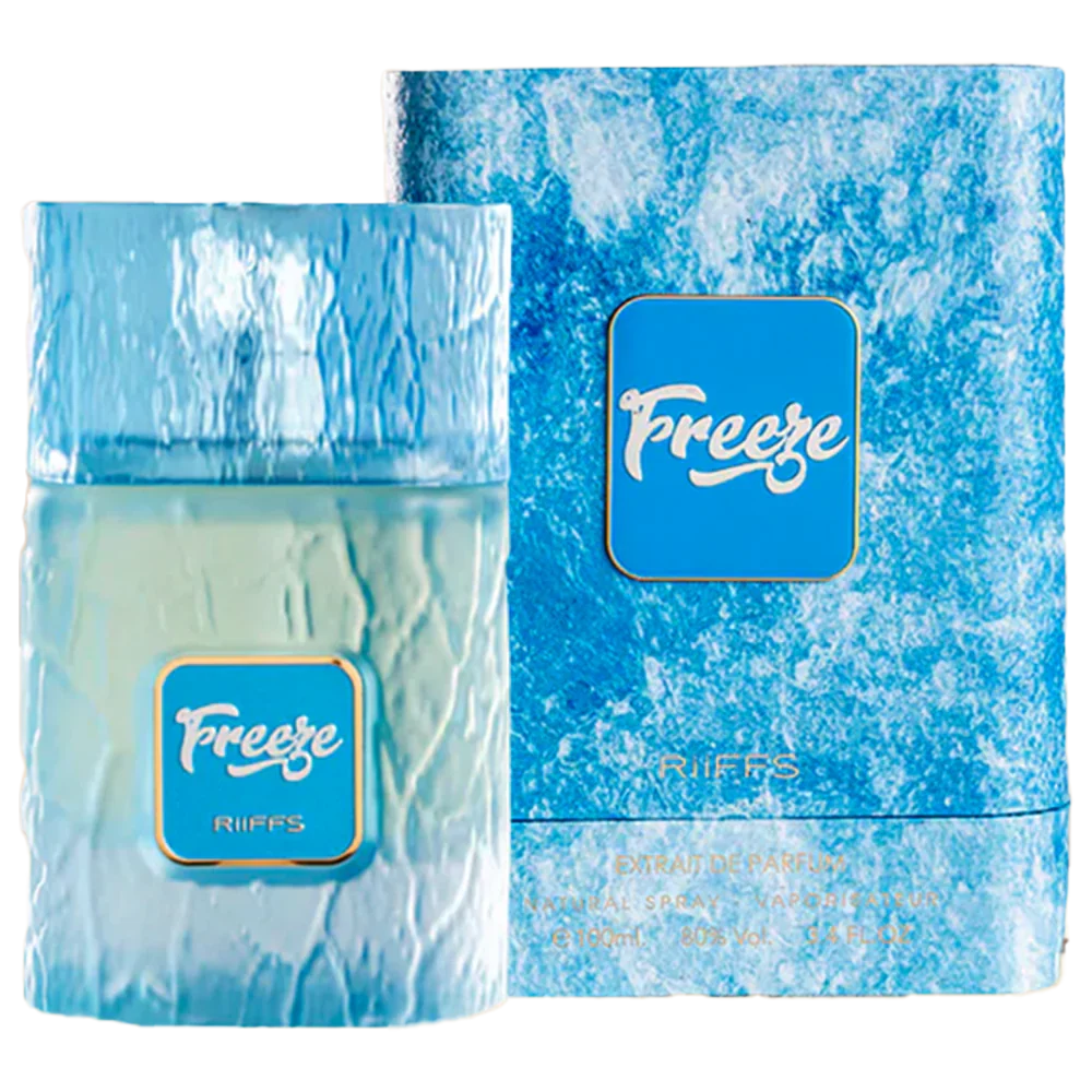 Riiffs Freeze Extrait de Parfum 100ml, botella y caja