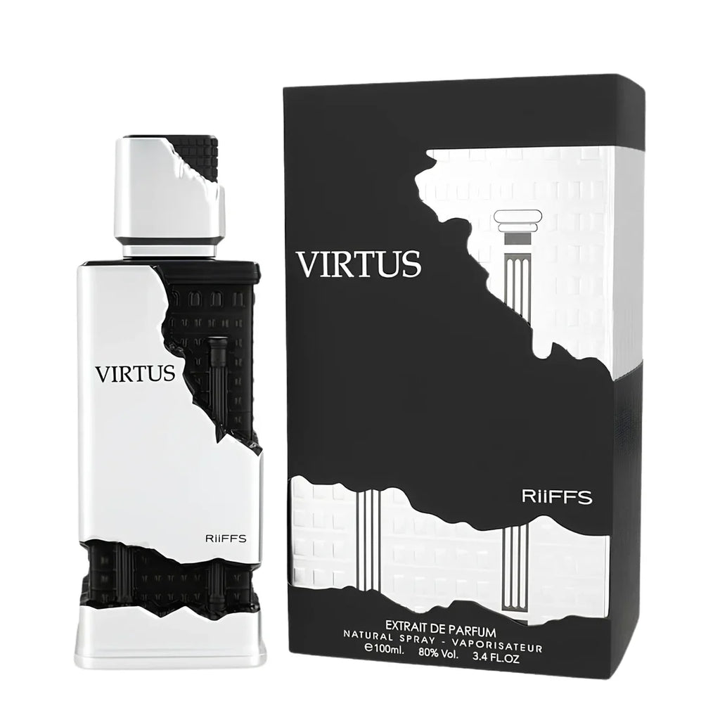 Riiffs Virtus Extrait de Parfum 100ml, botella y caja