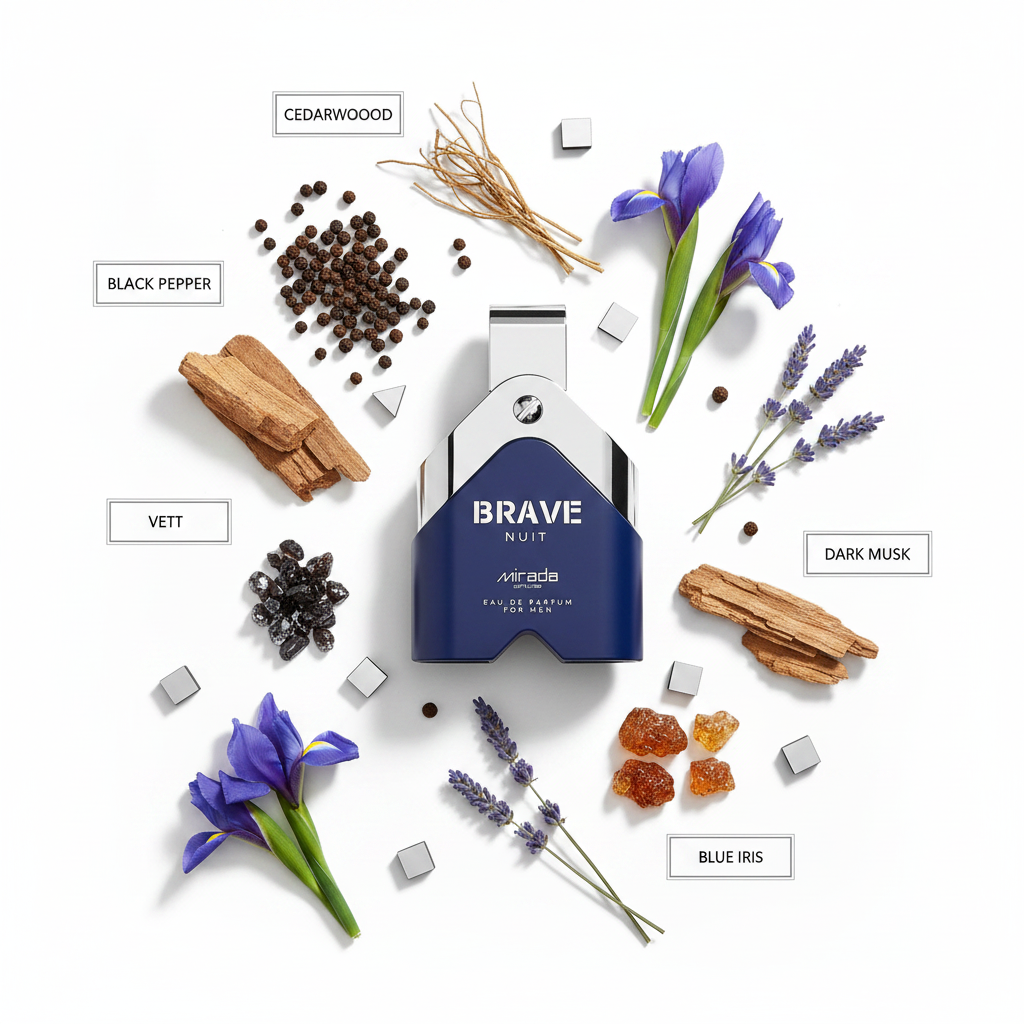 Mirada Brave Nuit fondo blanco ingredientes