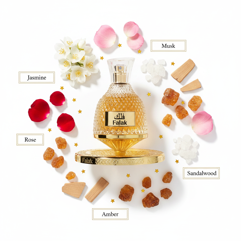 Nusuk Falak fondo blanco ingredientes