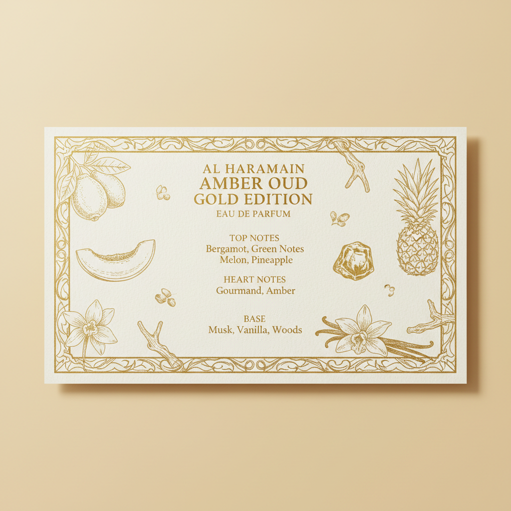 Al Haramain Amber Oud Gold Edition - Fragrance Notes