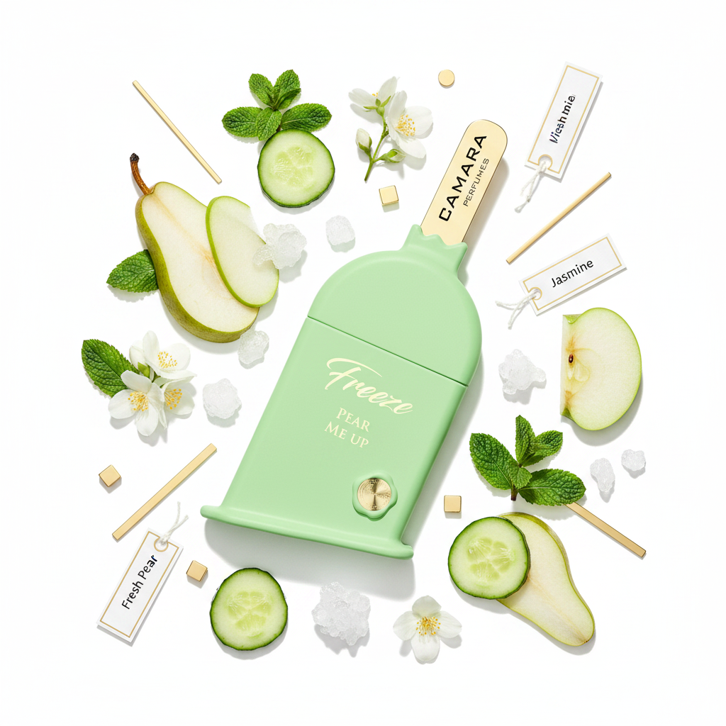 Camara Freeze Pear Me Up fondo blanco ingredientes