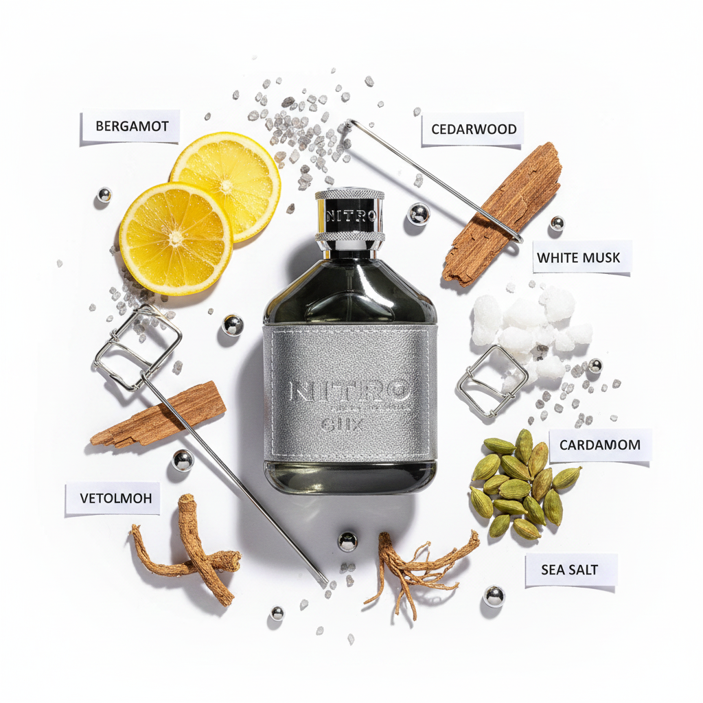 Dumont Nitro Elixir Silver fondo blanco ingredientes