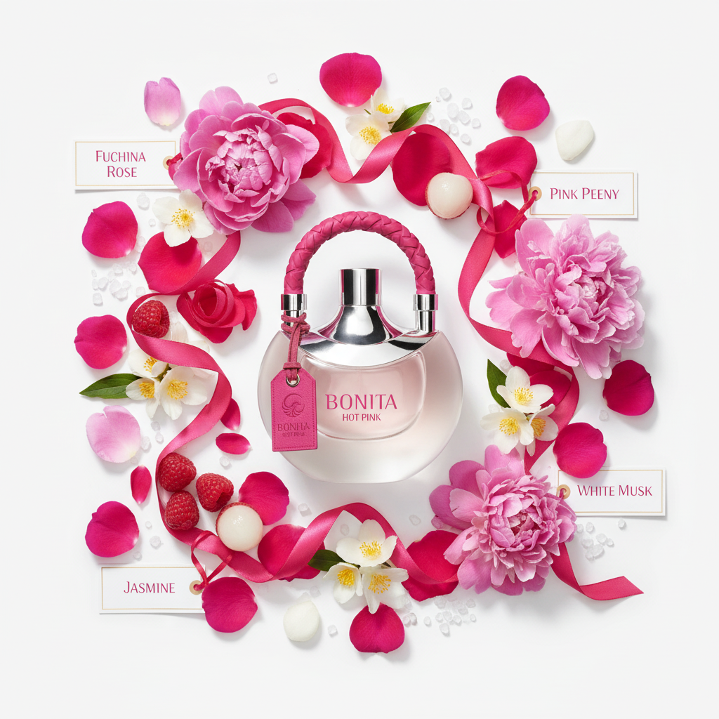 Le Falcone Bonita Hot Pink fondo blanco ingredientes
